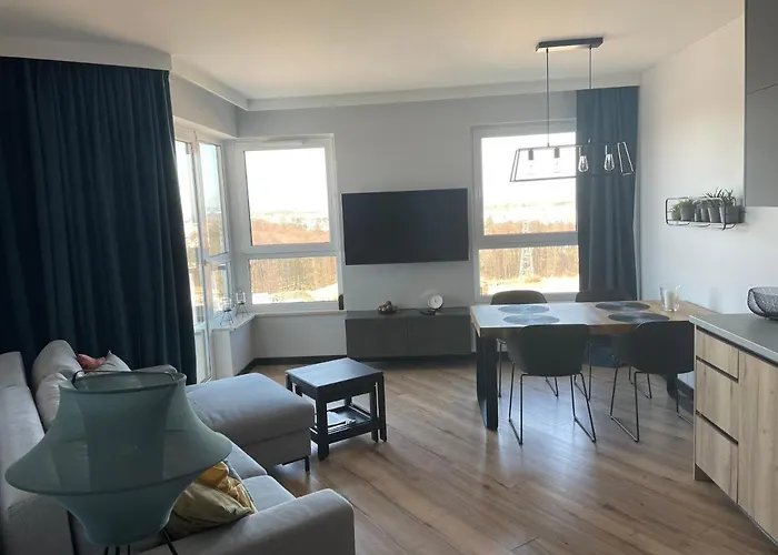 アパート Comfort 10 Z Widokiem Na Zatoke Gdanska - Parking W Cenie Pobytu グダニスク