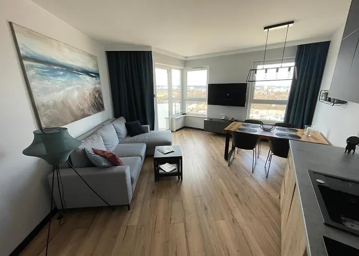 Comfort 10 Z Widokiem Na Zatoke Gdanska - Parking W Cenie Pobytu アパート *